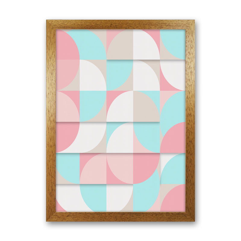 The Scandinavian Geometry Art Print by Seven Trees Design Oak Grain
