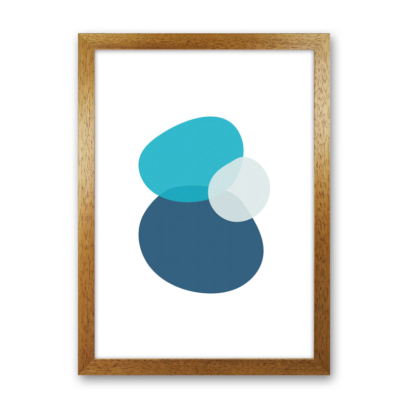 Three Stones Abstract Art Print by Seven Trees Design Oak Grain