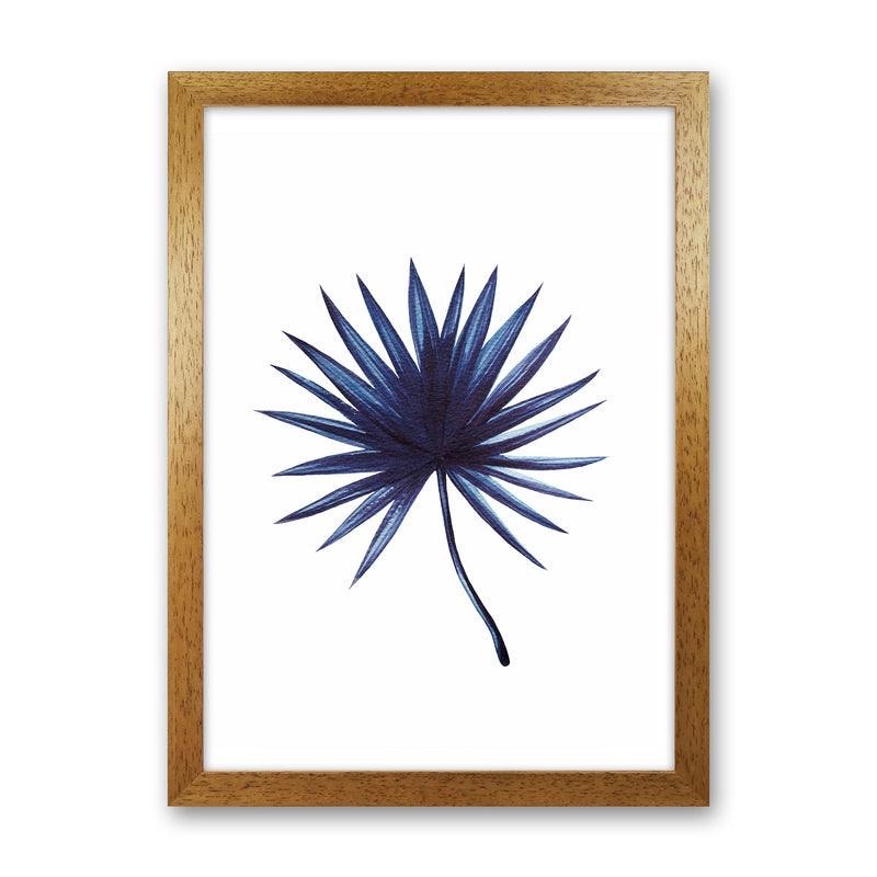 Watercolor Blue Leaf I Art Print by Seven Trees Design Oak Grain