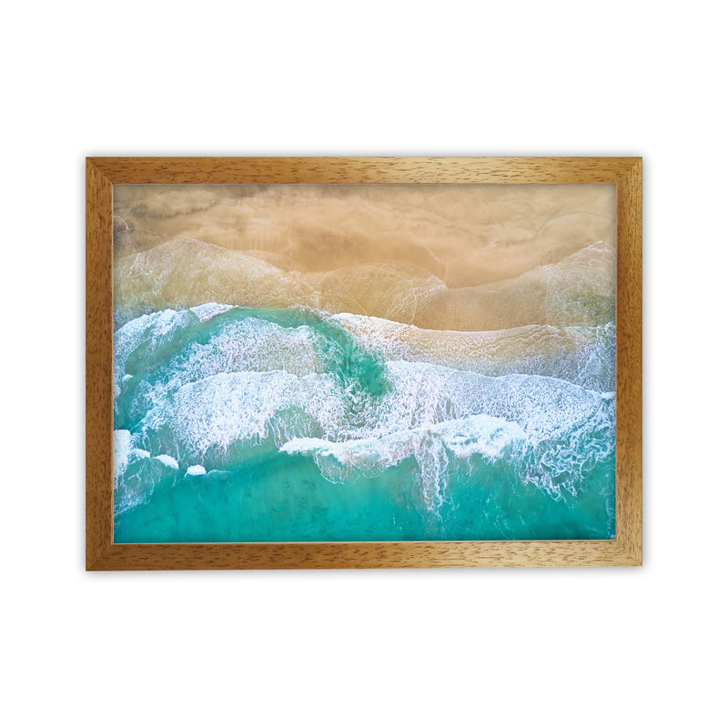 Waves From The Sky Landscape Art Print by Seven Trees Design Oak Grain