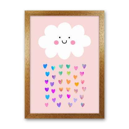 Happy Cloud Art Print by Seven Trees Design Oak Grain
