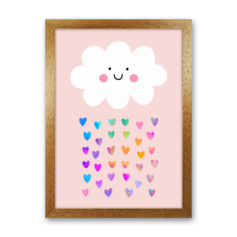 Happy Cloud Art Print by Seven Trees Design Oak Grain