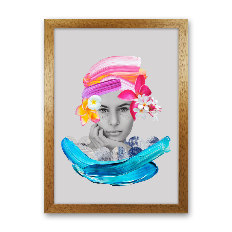 Imagination Girl Art Print by Seven Trees Design Oak Grain