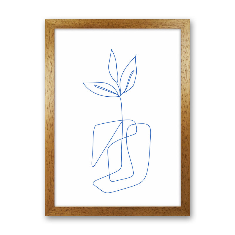 One Line Botanical II Art Print by Seven Trees Design Oak Grain