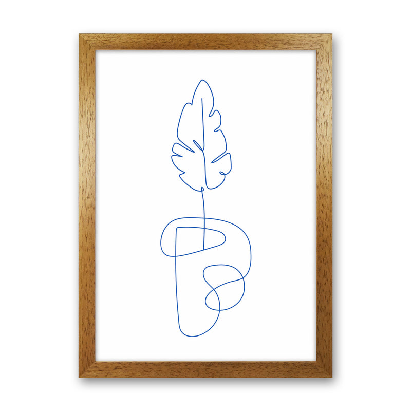 One Line Botanical Art Print by Seven Trees Design Oak Grain