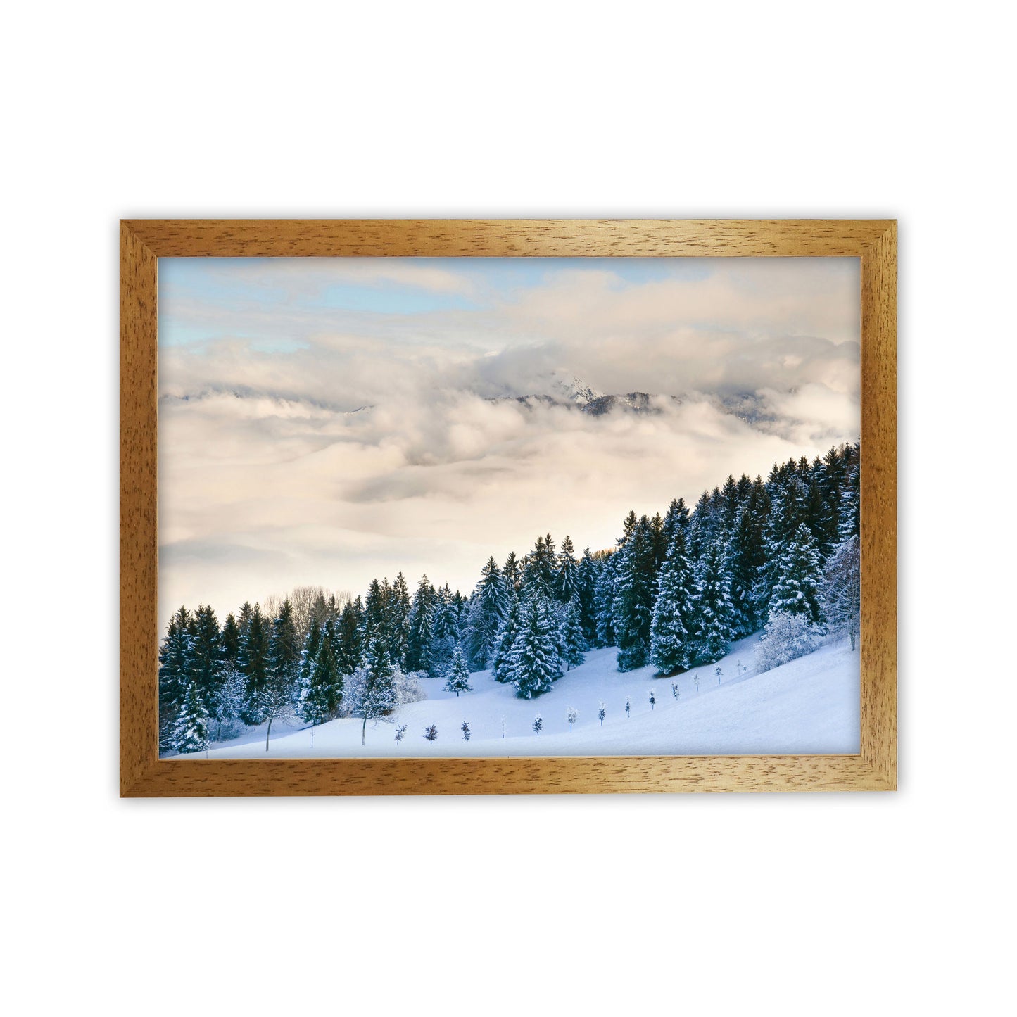 Pines in the sky Art Print by Seven Trees Design Oak Grain