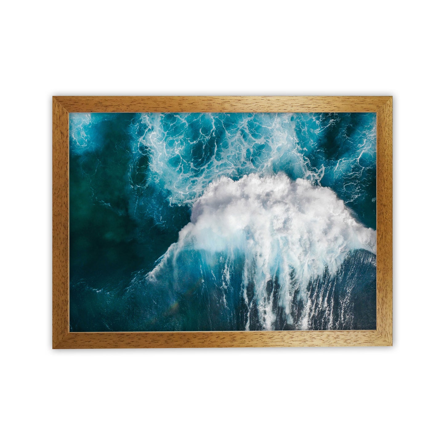The wave Art Print by Seven Trees Design Oak Grain