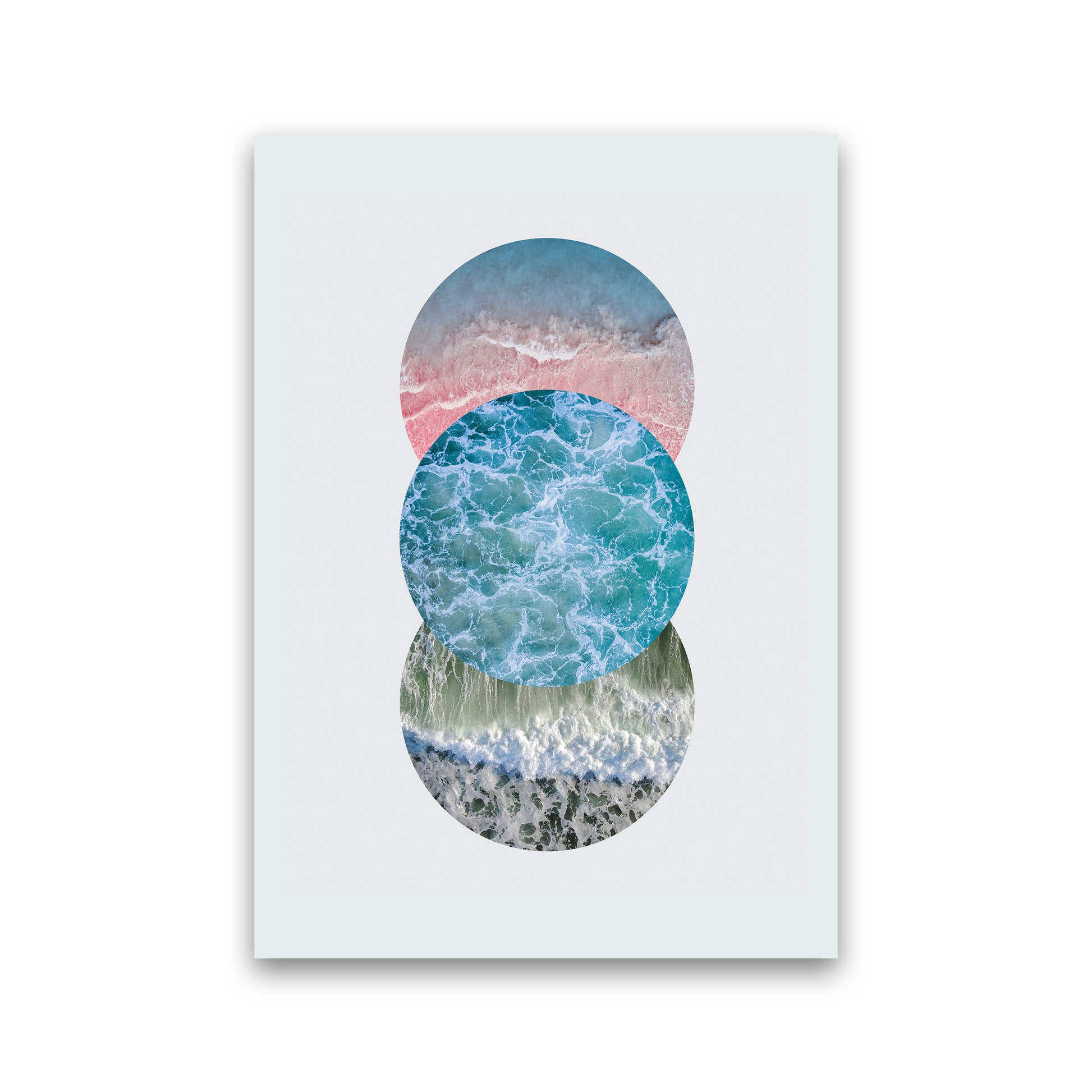 Ocean Circles Art Print by Seven Trees Design Print Only