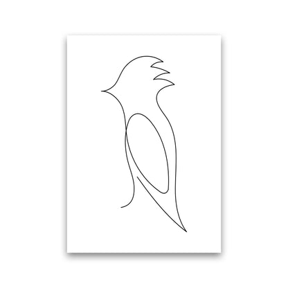 One Line Bird Art Print by Seven Trees Design Print Only