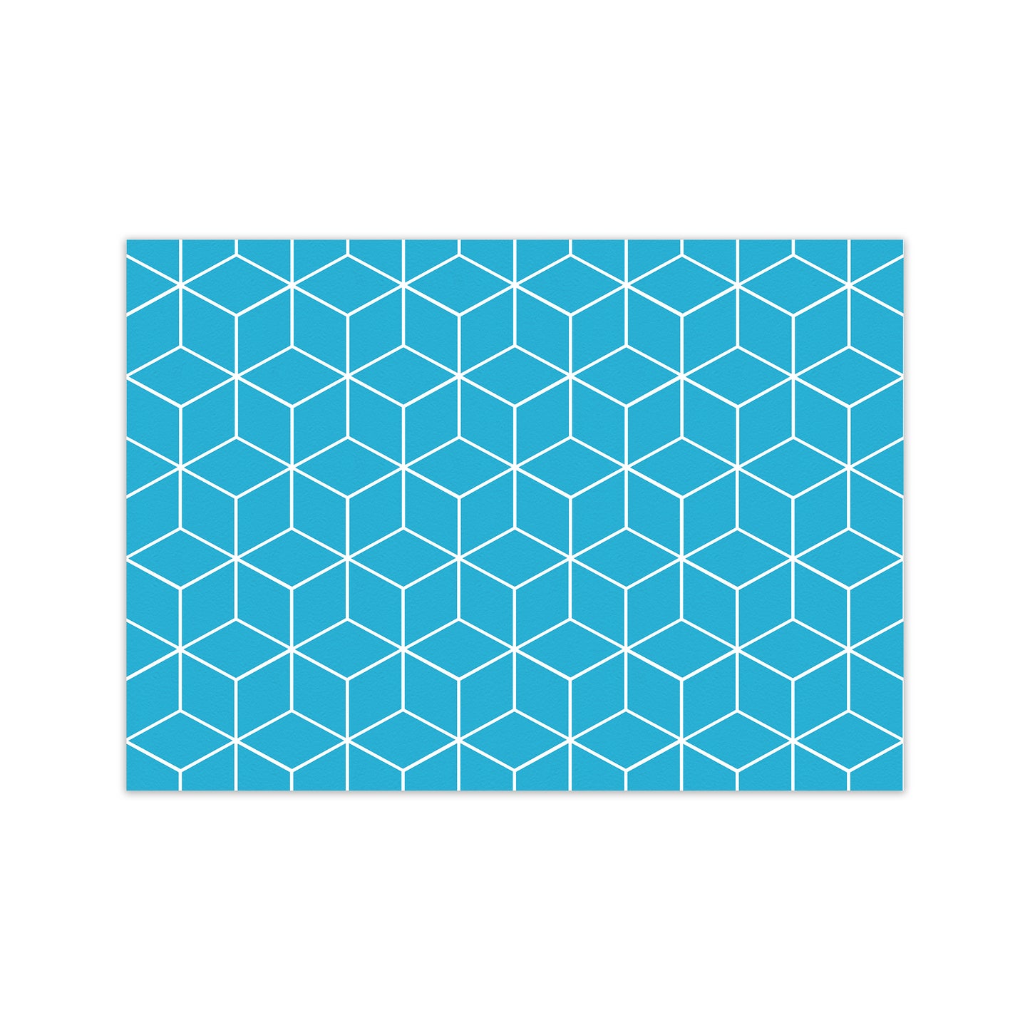 The Blue Cubes Art Print by Seven Trees Design Print Only