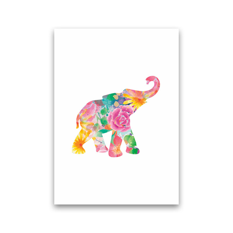 The Floral Elephant Animal Art Print by Seven Trees Design Print Only