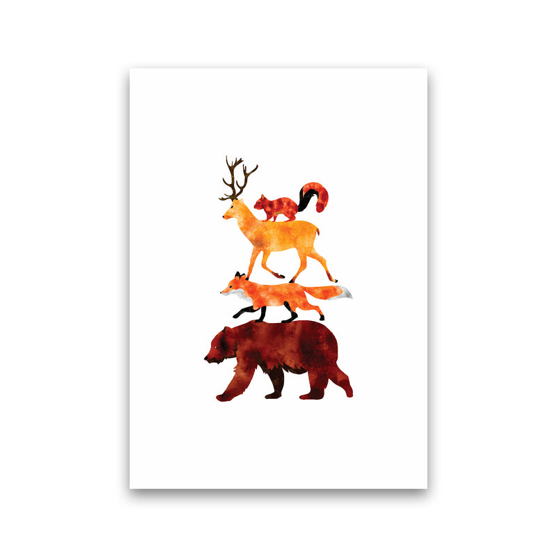 The Forest Friends Childrens Art Print by Seven Trees Design