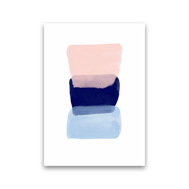Three Colors Strokes Abstract Art Print by Seven Trees Design Print Only