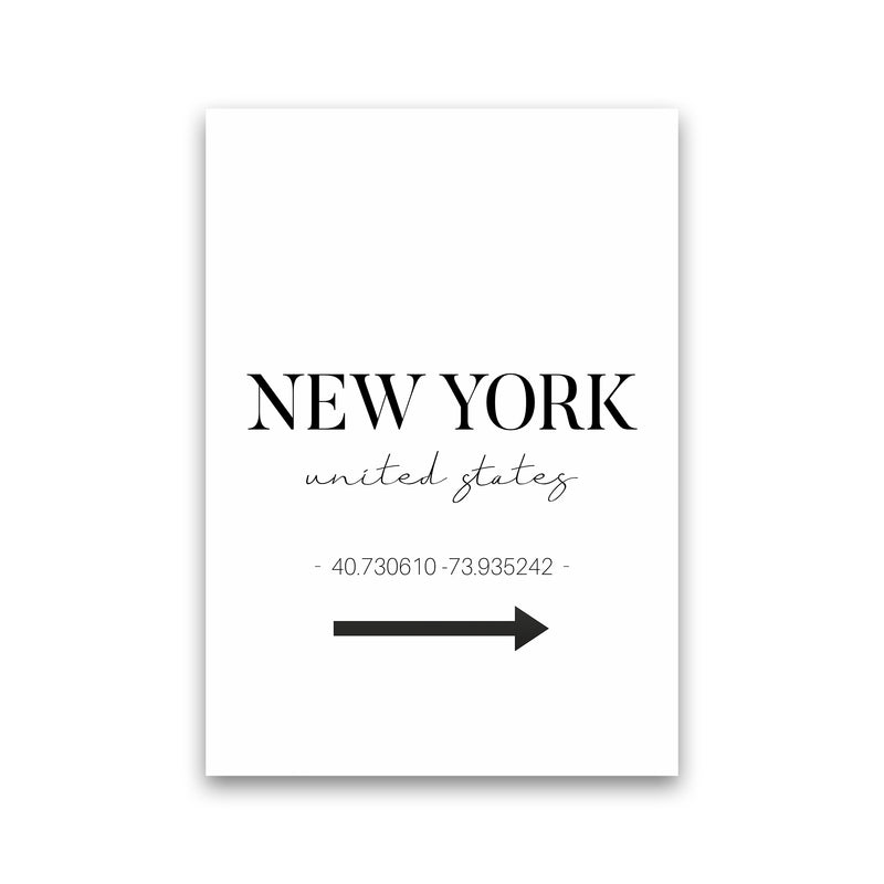 To New York Sign Art Print by Seven Trees Design Print Only