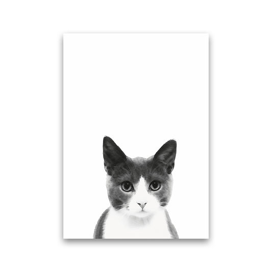 Watercolor Cat Art Print by Seven Trees Design Print Only