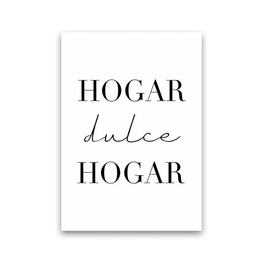 Home Sweet Home (spanish) Art Print by Seven Trees Design Print Only