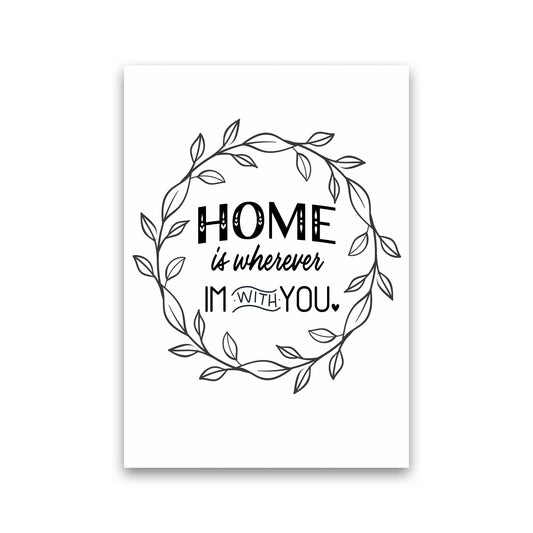 Home With You Art Print by Seven Trees Design Print Only