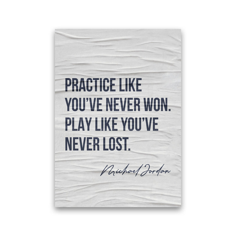 Michael Jordan Quote Art Print by Seven Trees Design Print Only