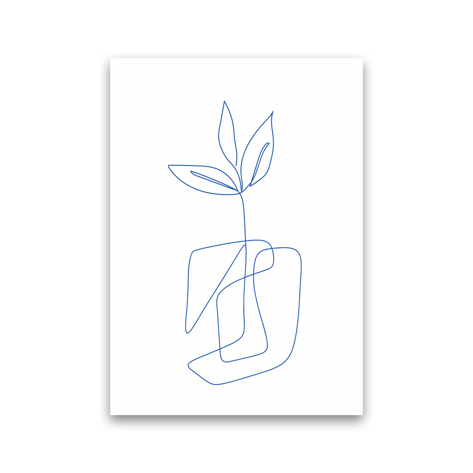 One Line Botanical II Art Print by Seven Trees Design Print Only