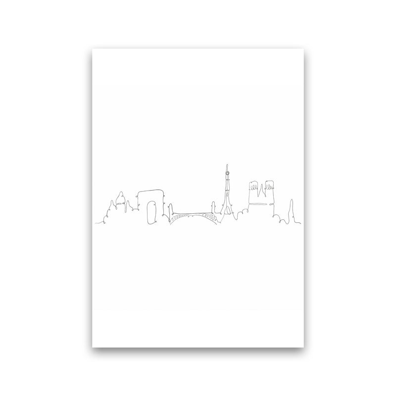 One Line Paris Art Print by Seven Trees Design Print Only