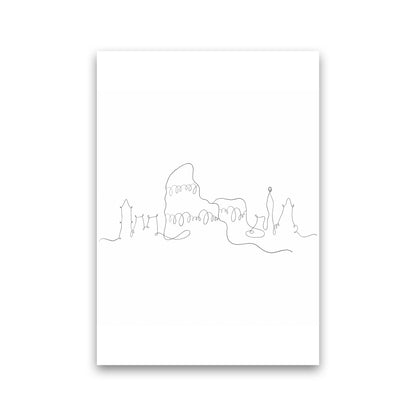 One Line Rome Art Print by Seven Trees Design Print Only