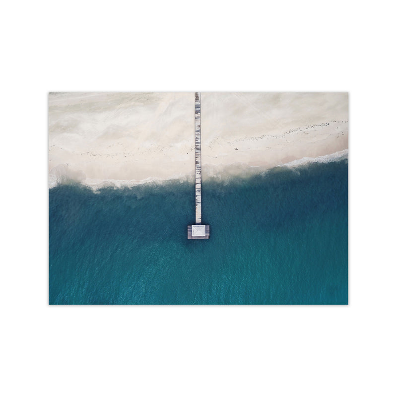 The bay from the sky Art Print by Seven Trees Design Print Only