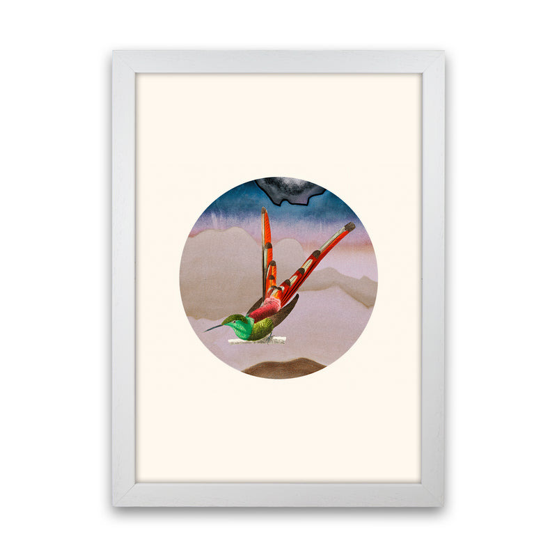 Bird Collage I Art Print by Seven Trees Design White Grain