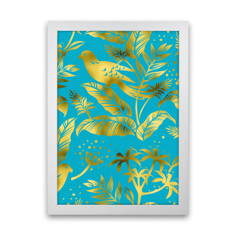 Gold Fauna Art Print by Seven Trees Design White Grain