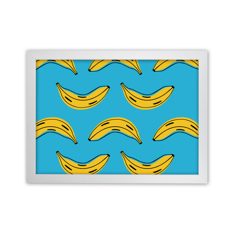 Is Bananas Art Print by Seven Trees Design White Grain