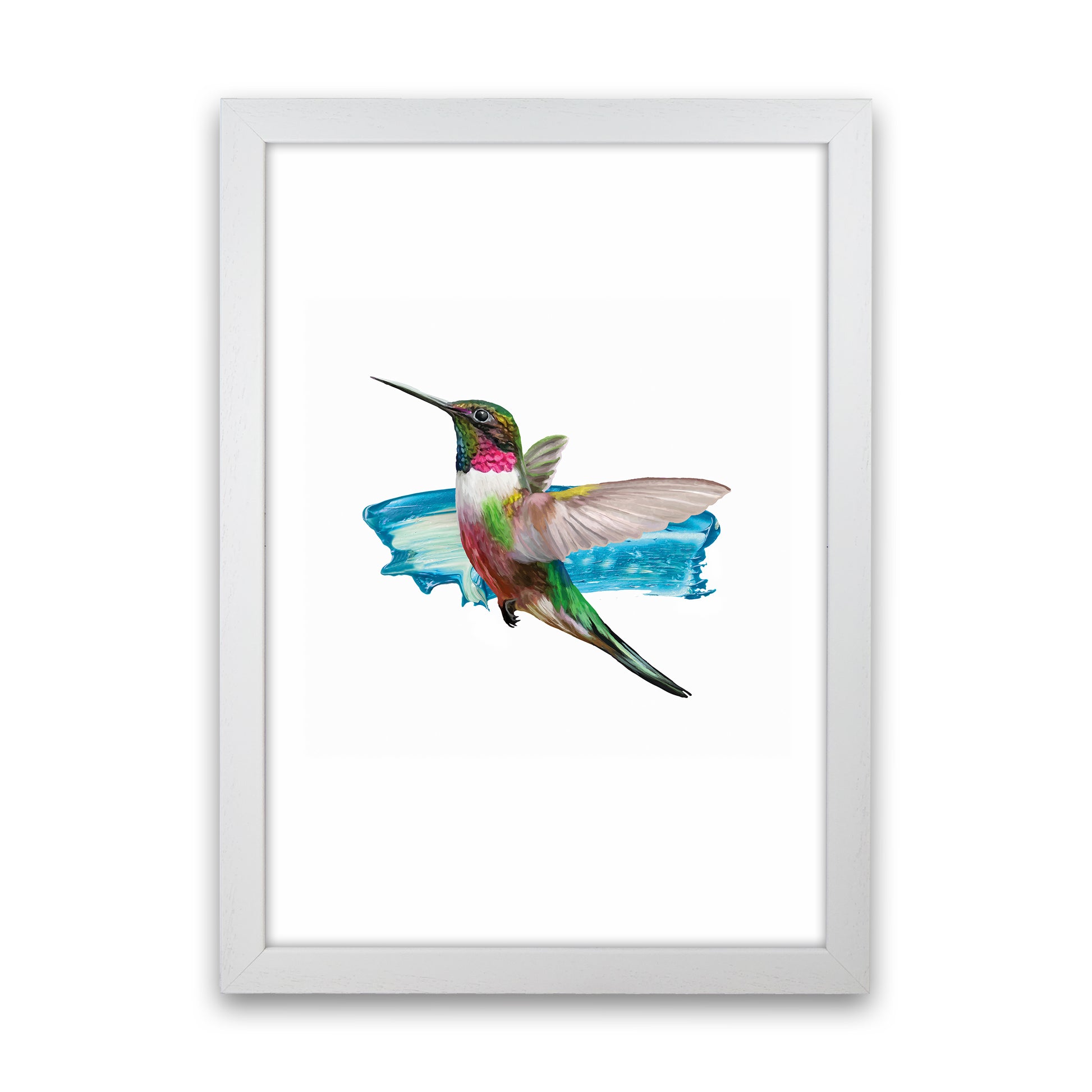 Modern Humingbird II Art Print by Seven Trees Design