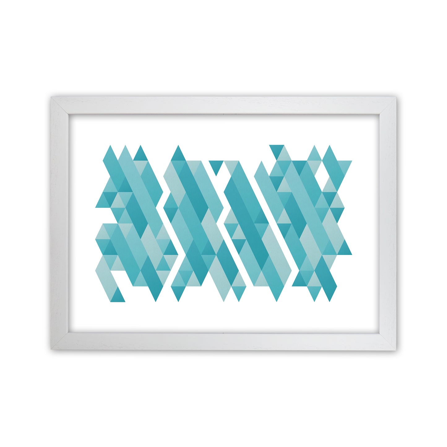 Pieces Of Mountains Abstract Art Print by Seven Trees Design White Grain