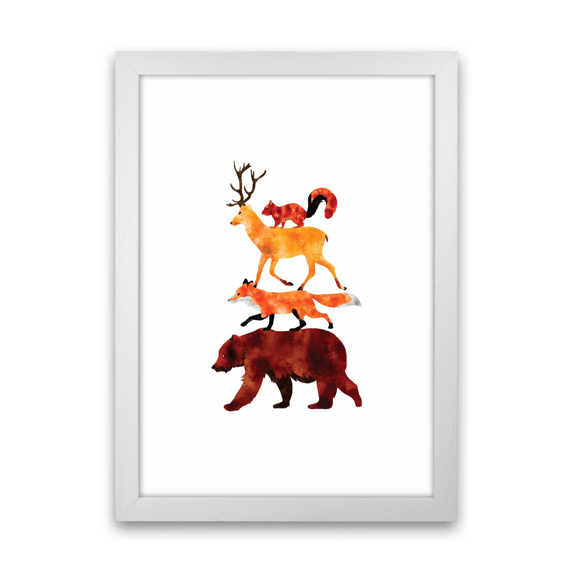 The Forest Friends Childrens Art Print by Seven Trees Design