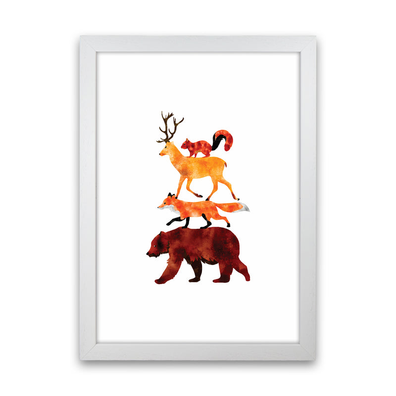 The Forest Friends Childrens Art Print by Seven Trees Design