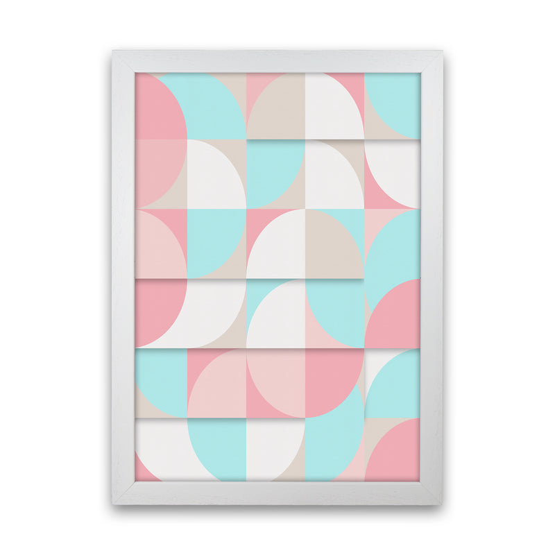 The Scandinavian Geometry Art Print by Seven Trees Design White Grain