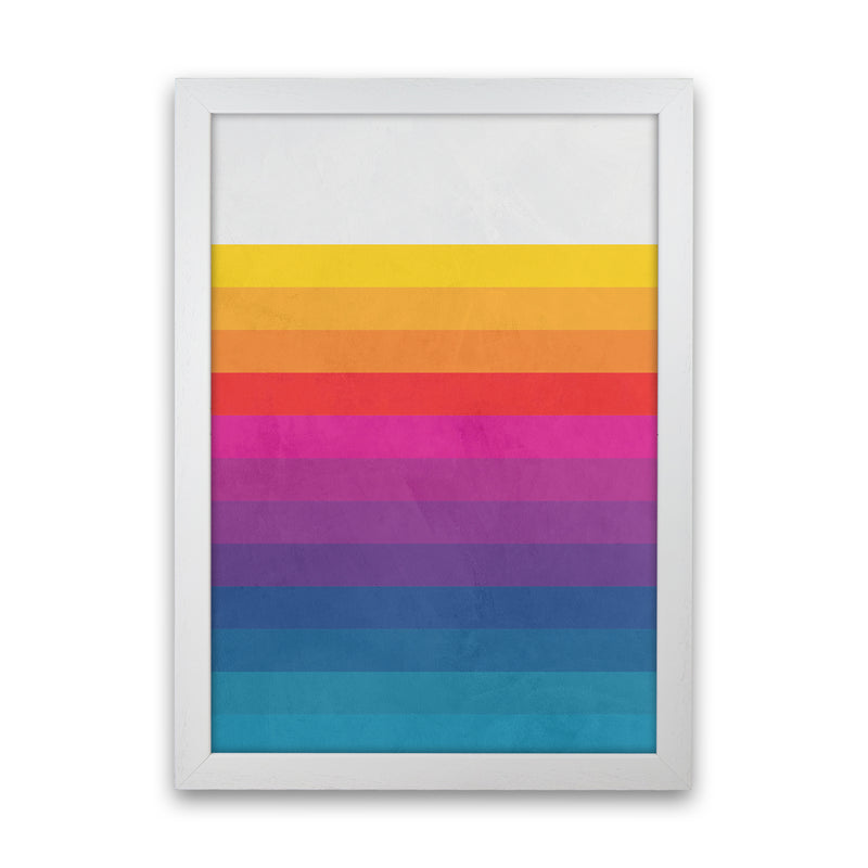 Vintage Retro Lines Art Print by Seven Trees Design