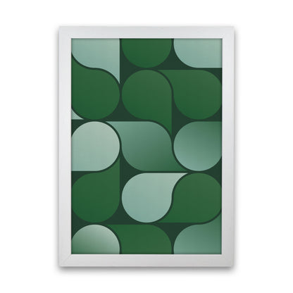 Geometric Loop Art Print by Seven Trees Design White Grain