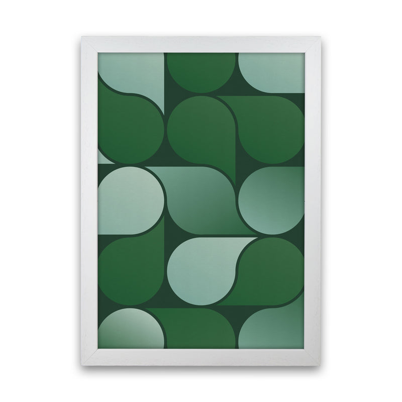 Geometric Loop Art Print by Seven Trees Design White Grain