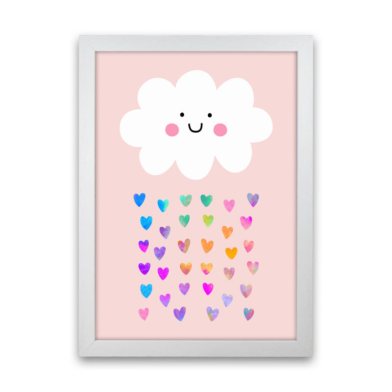 Happy Cloud Art Print by Seven Trees Design White Grain