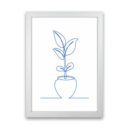 One Line Plant II Art Print by Seven Trees Design White Grain