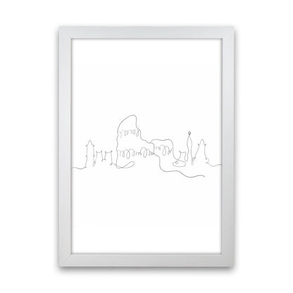 One Line Rome Art Print by Seven Trees Design White Grain