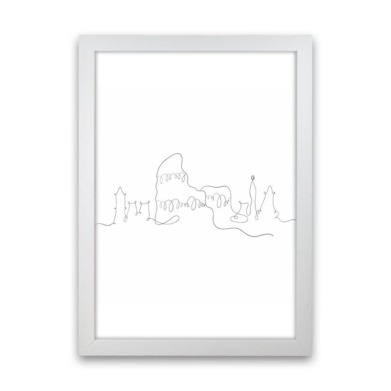 One Line Rome Art Print by Seven Trees Design White Grain