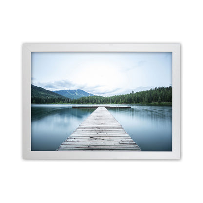 The Lake Art Print by Seven Trees Design White Grain