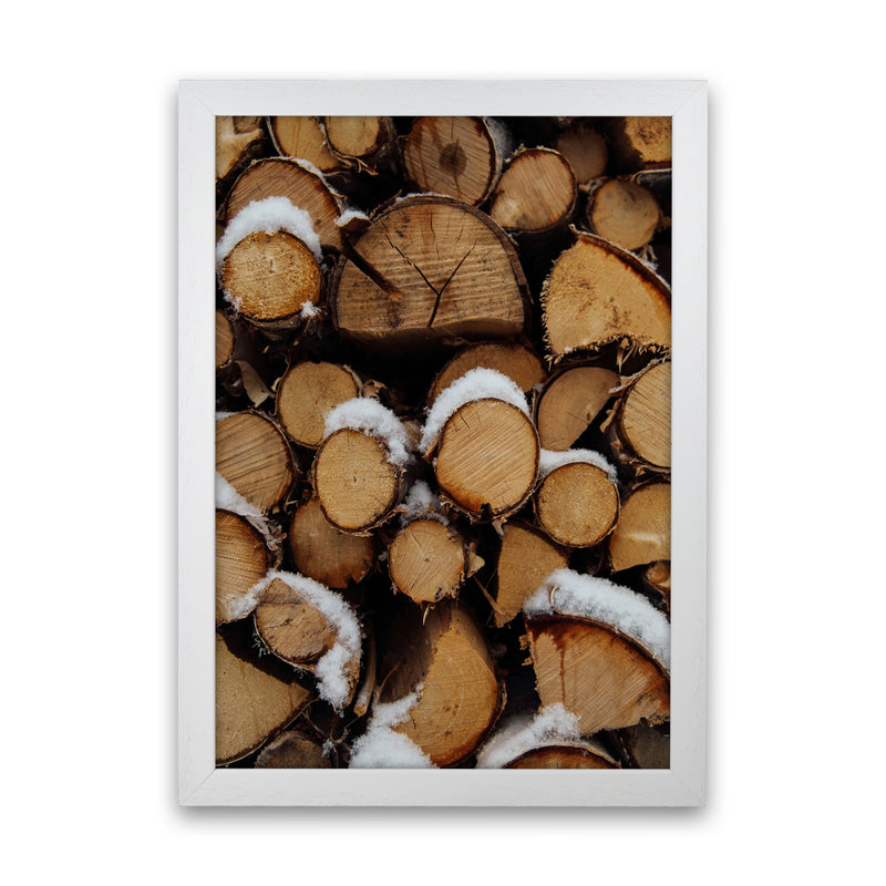 Wood Art Print by Seven Trees Design White Grain