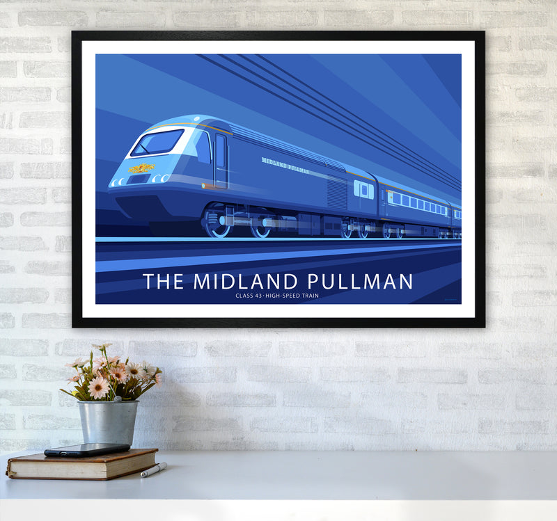 Hst Pulman Travel Art Print By Stephen Millership A1 White Frame
