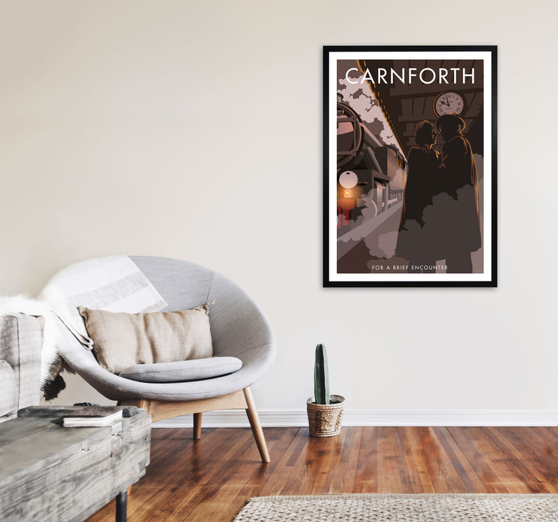 Carnforth by Stephen Millership A1 White Frame