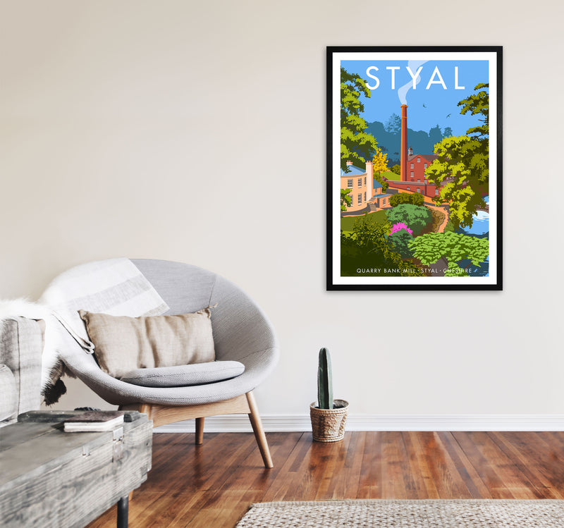 Styal by Stephen Millership A1 White Frame