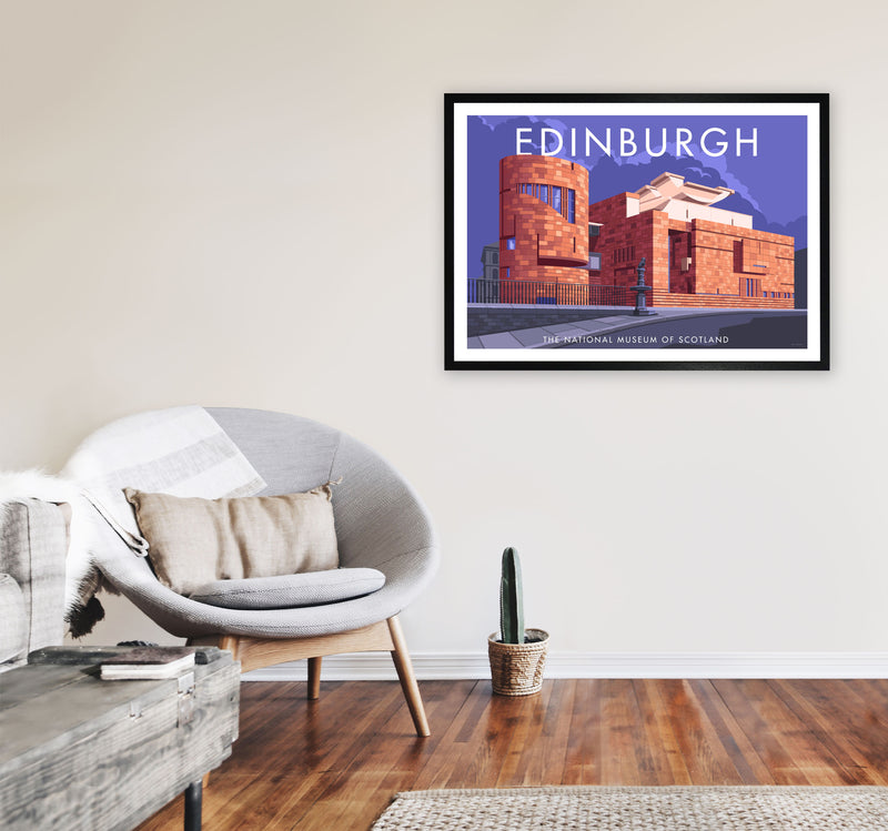 Edinburgh by Stephen Millership A1 White Frame