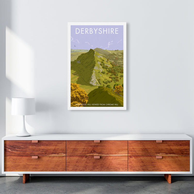 Derbyshire Chrome Hill Travel Art Print By Stephen Millership A1 Canvas