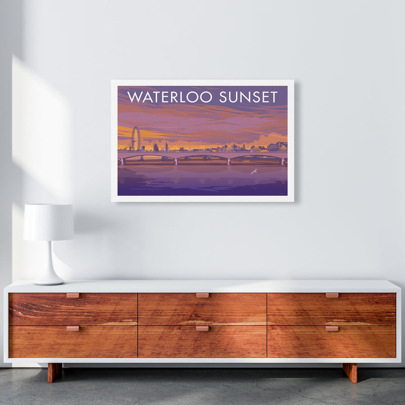 London Waterloo Travel Art Print By Stephen Millership A1 Canvas