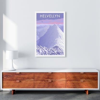 The Lakes Helvellyn Winter Travel Art Print By Stephen Millership A1 Canvas
